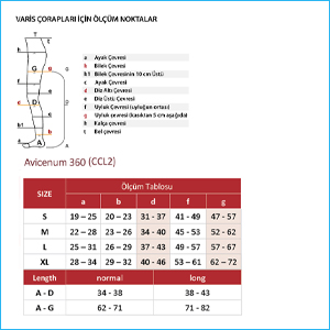 Avicenum PHLEBO 360 FINE  Diz Altı Varis Çorabı Burnu Kapalı